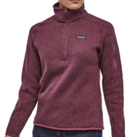 Patagonia Jackets & Blazers - Patagonia Woman M Maroon Purple 1/4 Zip Better Sweater